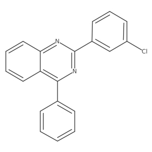 2-(3-Chlorophenyl)-4-phenylquinazoline结构式