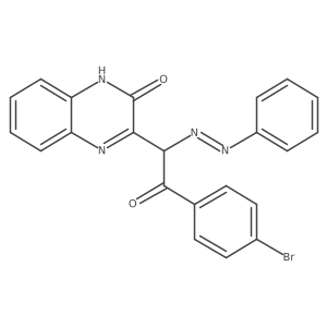 3-[2-(4-Bromophenyl)-2-oxo-1-(2-phenyldiazenyl)ethyl]-2(1H)-quinoxalinone Structure