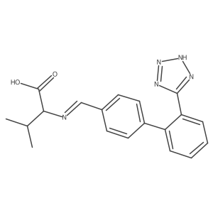 L-Valine, N-[[2'-(1H-tetrazol-5-yl)[1,1'-biphenyl]-4-yl]methylene]-(9CI)结构式