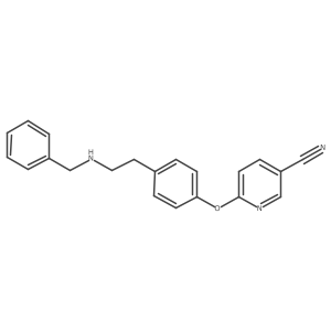 6-(4-(2-(Benzylamino)ethyl)phenoxy)nicotinonitrile结构式