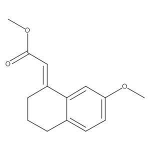methyl 2-[(1Z)-7-methoxy-1,2,3,4-tetrahydronaphthalen-1-ylidene]acetate结构式