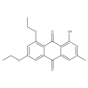 1,3-Diethoxy-8-hydroxy-6-methyl-9,10-anthracenedione Structure