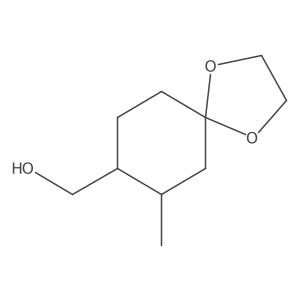 Rel-((7R,8S)-7-methyl-1,4-dioxaspiro[4.5]decan-8-yl)methanol结构式