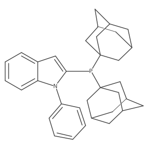 2-[Bis(tricyclo[3.3.1.13,7]dec-1-yl)phosphino]-1-phenyl-1H-indole Structure