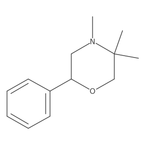 4,5,5-Trimethyl-2-phenylmorpholine结构式