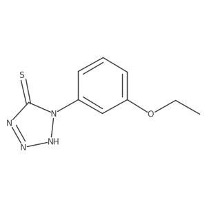 1-(3-Ethoxyphenyl)-1,2-dihydro-5H-tetrazole-5-thione Structure