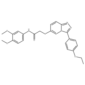 N-(3,4-dimethoxyphenyl)-2-((3-(4-ethoxyphenyl)-[1,2,4]triazolo[4,3-b]pyridazin-6-yl)thio)acetamide Structure