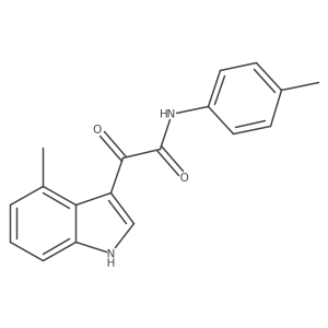 4-Methyl-N-(4-methylphenyl)-I+/--oxo-1H-indole-3-acetamide结构式