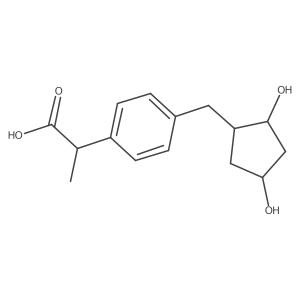 4-Hydroxy Loxoprofen Alcohol (Mixture of Diastereomers) Structure