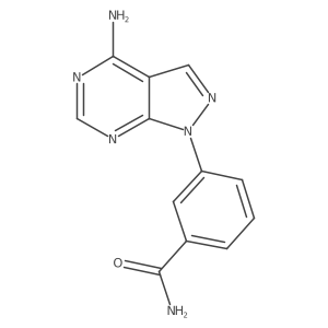 3-(4-Aminopyrazolo[3,4-d]pyrimid-1-yl)benzamide Structure