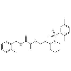 N1-(2-(1-((2,5-dimethylphenyl)sulfonyl)piperidin-2-yl)ethyl)-N2-(2-methylbenzyl)oxalamide Structure