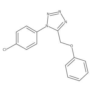 1-(4-chlorophenyl)-5-(phenoxymethyl)-1H-tetrazole结构式
