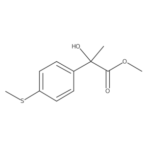 Methyl I+/--hydroxy-I+/--methyl-4-(methylthio)benzeneacetate结构式
