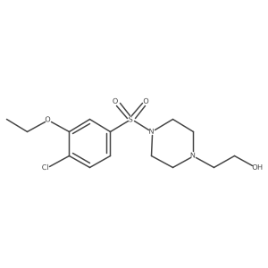 2-(4-((4-Chloro-3-ethoxyphenyl)sulfonyl)piperazin-1-yl)ethanol结构式