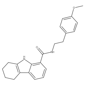 N-(4-methoxyphenethyl)-2,3,4,9-tetrahydro-1H-carbazole-8-carboxamide结构式