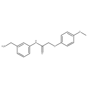 N-[3-(Aminomethyl)phenyl]-2-(4-methoxyphenoxy)acetamide结构式