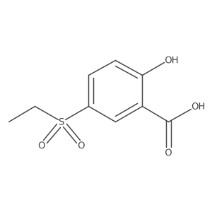 Benzoic acid,5-(ethylsulfonyl)-2-hydroxy-结构式