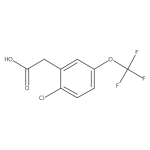 2-Chloro-5-(trifluoromethoxy)phenylacetic acid Structure