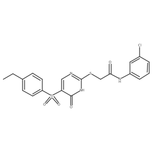 N-(3-chlorophenyl)-2-((5-((4-ethylphenyl)sulfonyl)-6-oxo-1,6-dihydropyrimidin-2-yl)thio)acetamide Structure