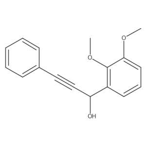 3-Phenyl-1-(2,3-dimethoxy-phenyl)-prop-2-yn-1-ol结构式