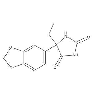 5-(1,3-Benzodioxol-5-yl)-5-ethylimidazolidine-2,4-dione结构式