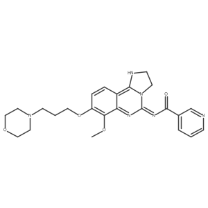 N-[7-methoxy-8-(3-morpholin-4-ylpropoxy)-2,3-dihydroimidazo[1,2-c]quinazolin-5-yl]nicotinamide Structure