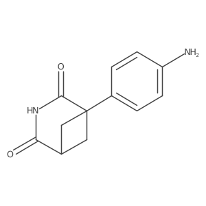 1-(4-Aminophenyl)-3-azabicyclo[3.1.1]heptane-2,4-dione结构式