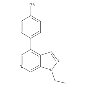 4-(1-ethyl-1H-pyrazolo[3,4-c]pyridin-4-yl)-phenylamine Structure