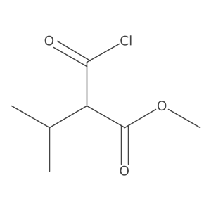 Methyl 2-(chlorocarbonyl)-3-methylbutanoate结构式