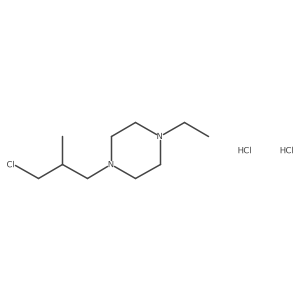 1-(3-Chloro-2-methylpropyl)-4-ethylpiperazine dihydrochloride结构式