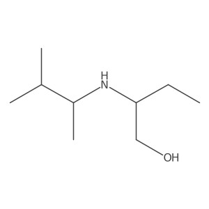 2-[(3-Methylbutan-2-yl)amino]butan-1-ol结构式