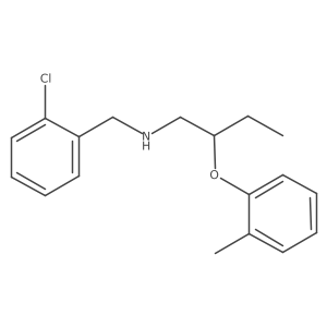 N-(2-Chlorobenzyl)-2-(2-methylphenoxy)-1-butanamine结构式