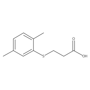 3-(2,5-Dimethyl-phenylsulfanyl)-propionic acid结构式