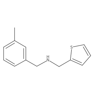 [(3-Methylphenyl)methyl](thiophen-2-ylmethyl)amine结构式