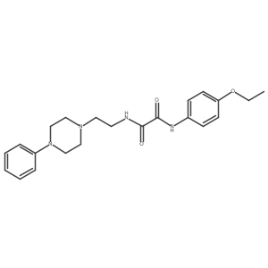 N1-(4-ethoxyphenyl)-N2-(2-(4-phenylpiperazin-1-yl)ethyl)oxalamide结构式