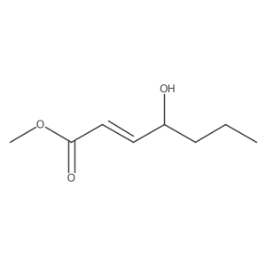 2-Heptenoic acid, 4-hydroxy-, methyl ester, [R-(E)]- Structure