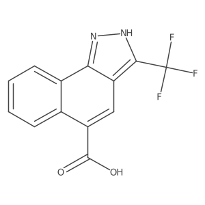 3-(Trifluoromethyl)-1H-benzo[g]indazole-5-carboxylic acid Structure