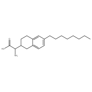 Amino-(6-octyl-1,2,3,4-tetrahydro-naphthalen-2-yl)-acetic acid结构式