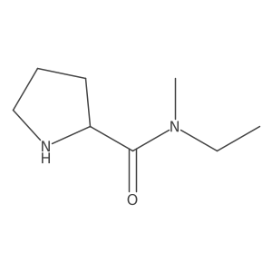 (2S)-N-Ethyl-N-methylpyrrolidine-2-carboxamide Structure
