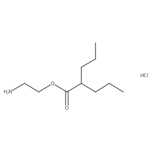 2-Aminoethyl 2-propylpentanoate hydrochloride Structure