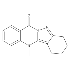 1,3,4,12-Tetrahydro-12-methylindazolo[3,2-b]quinazolin-7(2H)-one Structure