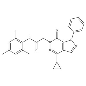 2-(4-cyclopropyl-7-oxo-1-phenyl-1H-pyrazolo[3,4-d]pyridazin-6(7H)-yl)-N-mesitylacetamide Structure