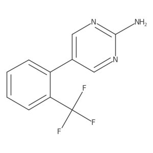 5-(2-(Trifluoromethyl)phenyl)pyrimidin-2-amine结构式