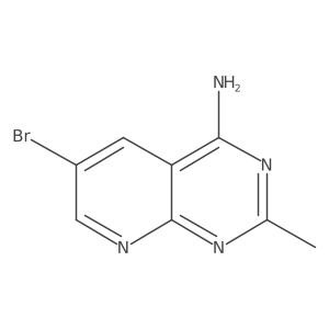 6-Bromo-2-methylpyrido[2,3-d]pyrimidin-4-amine Structure