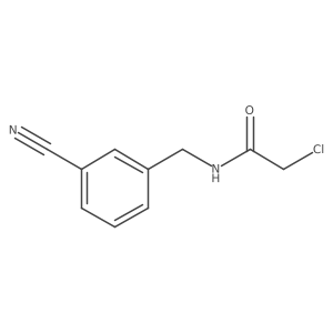 2-chloro-N-[(3-cyanophenyl)methyl]acetamide Structure