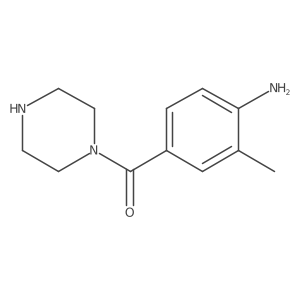 (4-Amino-3-methylphenyl)(piperazin-1-yl)methanone Structure