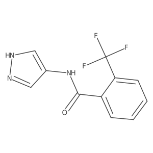 N-(1H-pyrazol-4-yl)-2-(trifluoromethyl)benzamide结构式