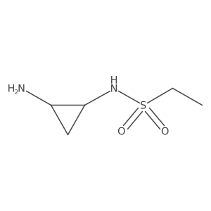 N-(2-Aminocyclopropyl)ethane-1-sulfonamide Structure