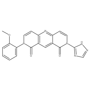 2-(2-methoxyphenyl)-8-(1H-1,2,4-triazol-5-yl)pyrido[4,3-b][1,6]naphthyridine-1,9(2H,8H)-dione Structure