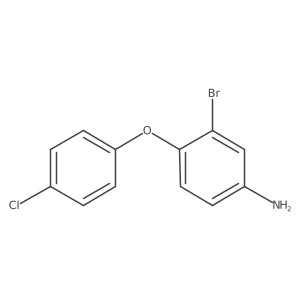 3-Bromo-4-(4-chlorophenoxy)aniline Structure